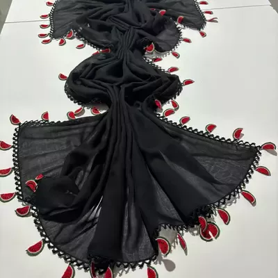 Karpuz Dilimi Tığ Oyası işleme